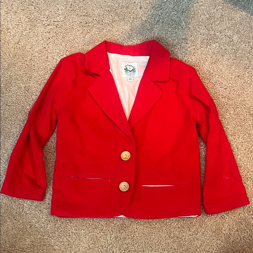 Red Kids Blazer